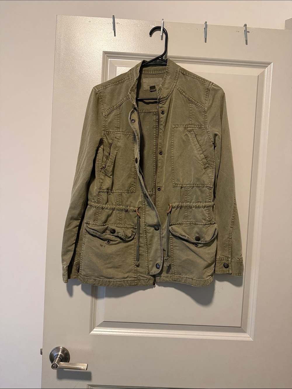 hinge Olive Green Military Field Jacket